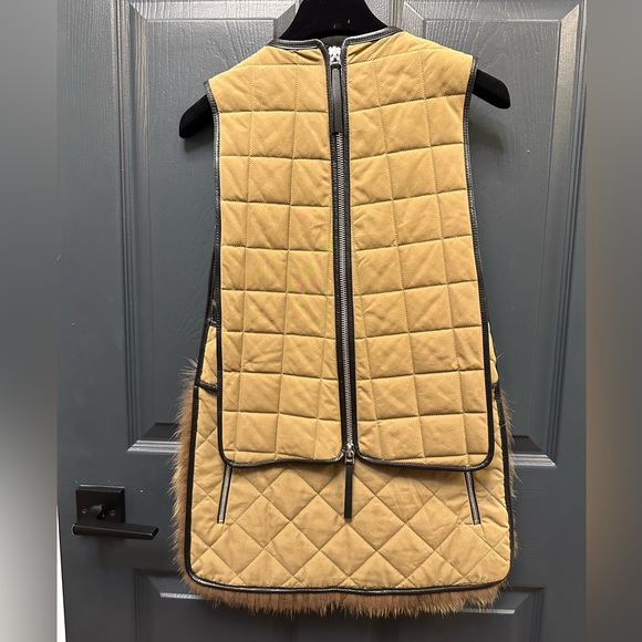 Marni real fur and leather vest - Picture 4 of 10